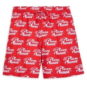 Pizza Planet Boxer Shorts for Men – Toy Story Sz XS Loungewear Red